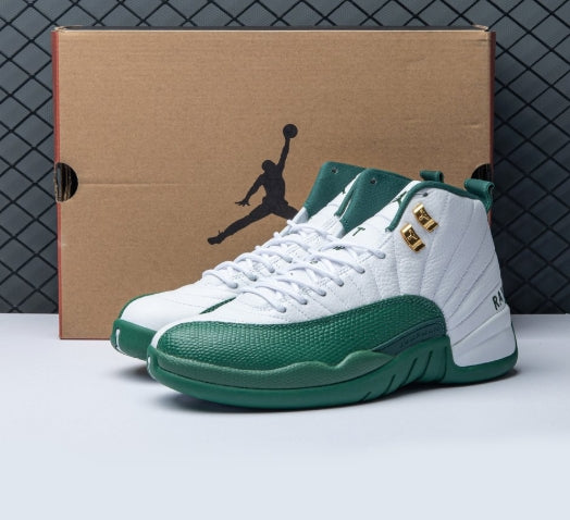 Air Jordan 12 White Green Men's