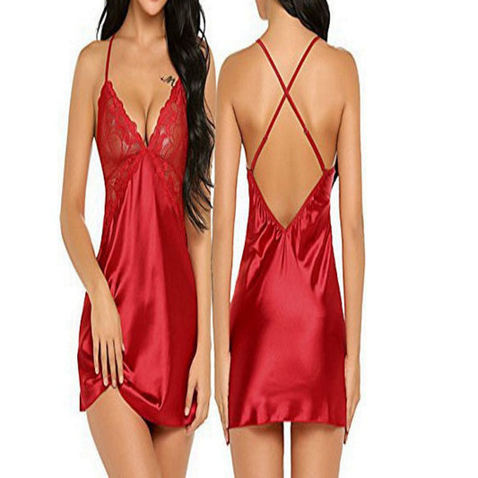 Lace Pajama Set for Women - Comfortable & Sexy Two-Piece Sleepwear | Elegant Lace Trim Homewear Lounge Set
